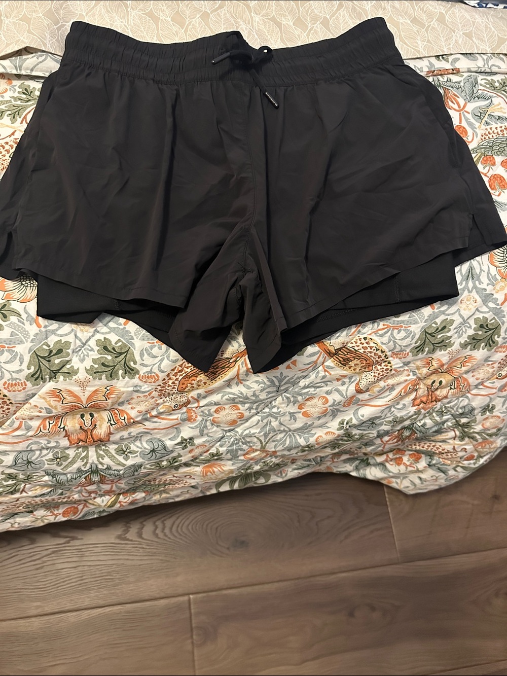 Spyder Black Layered Athletic Shorts